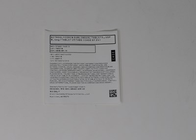 Principal Display (51662 1445 3 Nitroglycerin Sublingual Tablets  Usp 0.4mgtablet 25tabs (case Of 24) Case Label Image)